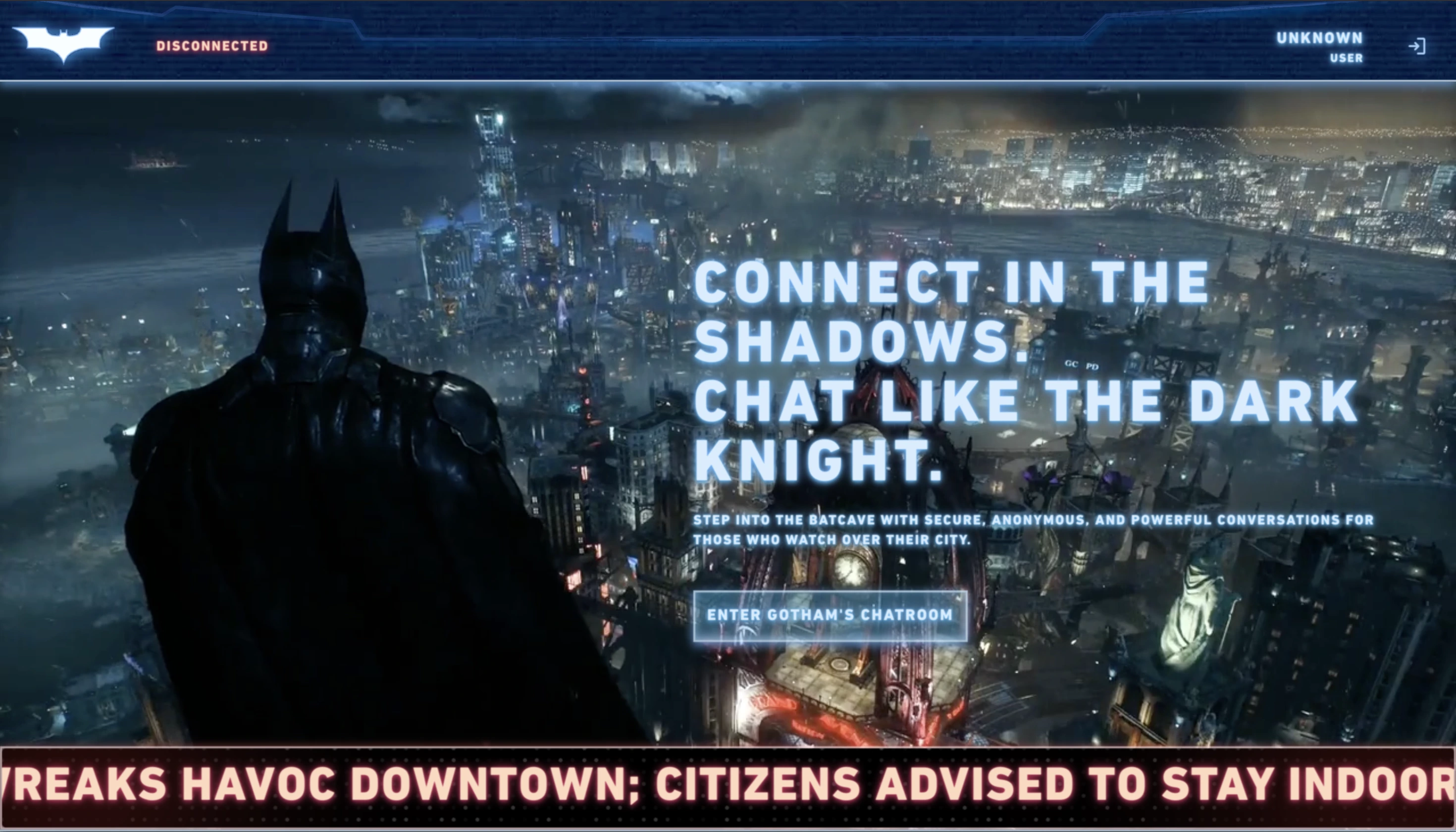 Gotham - custom chat room