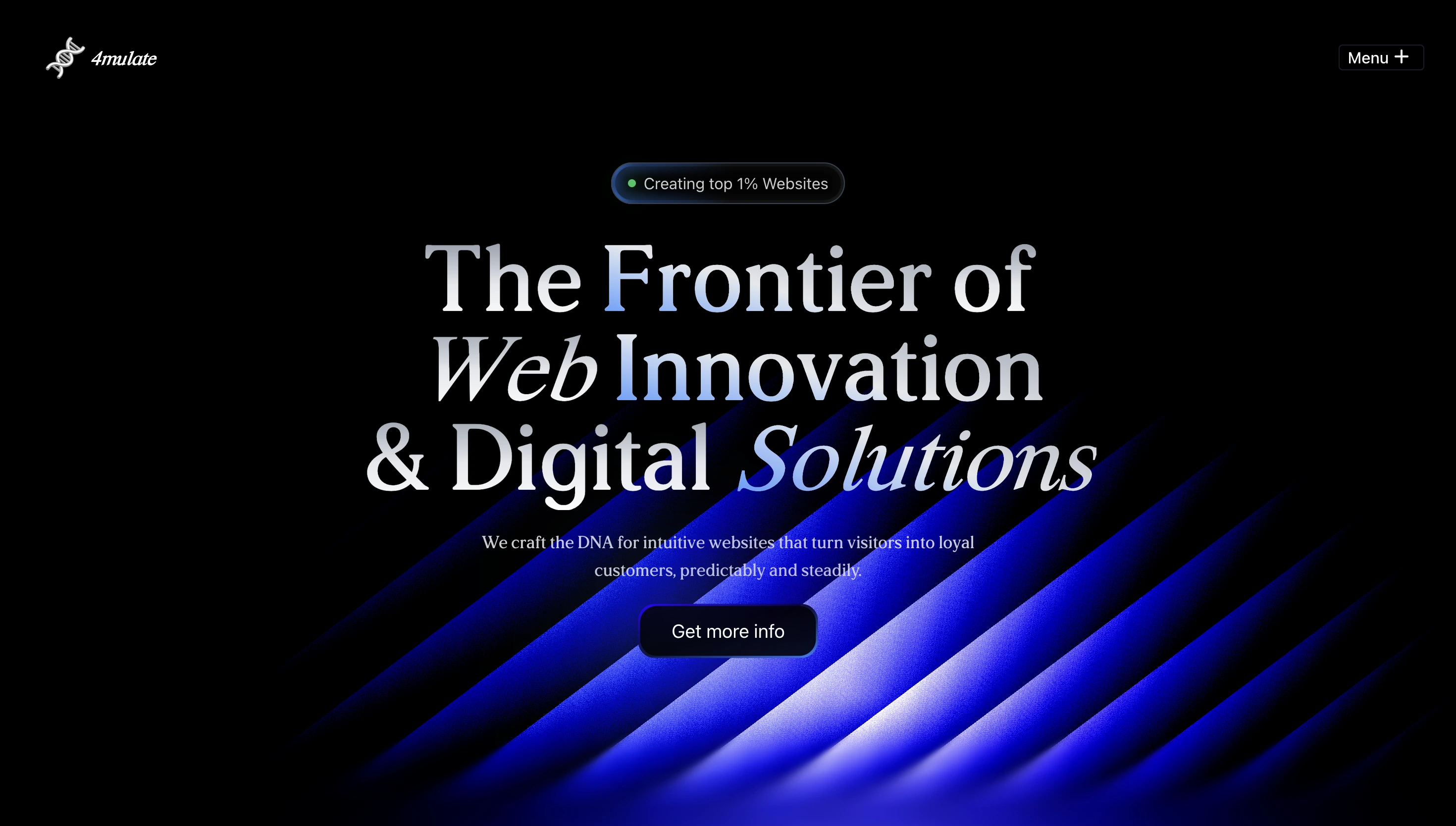 4mulate - Agency landing page